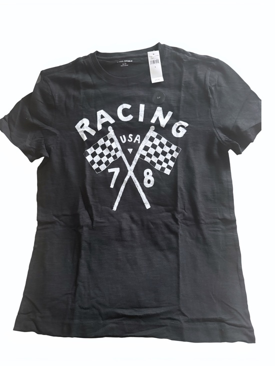 Banana Republic Other - Banana Republic Black Graphic Racing Tee NWT